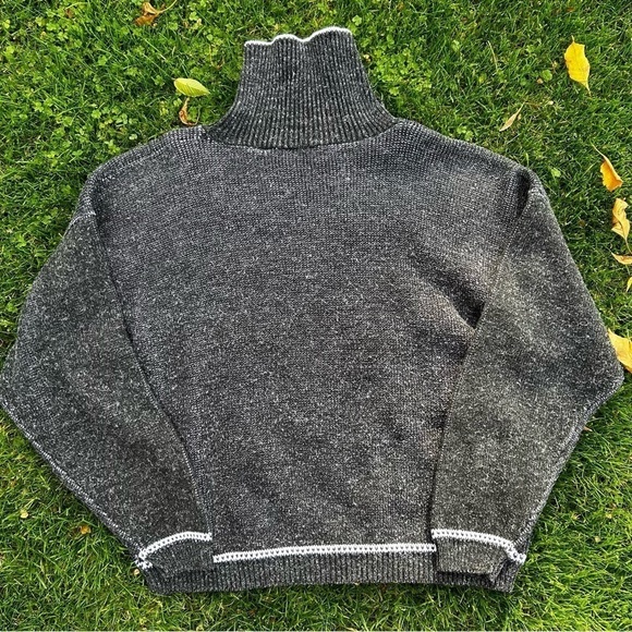 Vintage Keren Grey /White Angora Blend Sweater Size Medium Made in USA - Picture 3 of 10